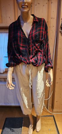 Todiy Hose XL, Beige, Sommerlich leicht & bequem! Bluse 56