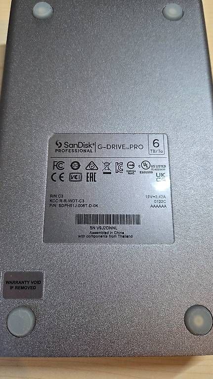 Sandisk Dischi rigidi: G-DRIVE PRO Spacegrau 6TB, Backup Festplatte – Usato da Guntershausen venduto da subaru-555 1