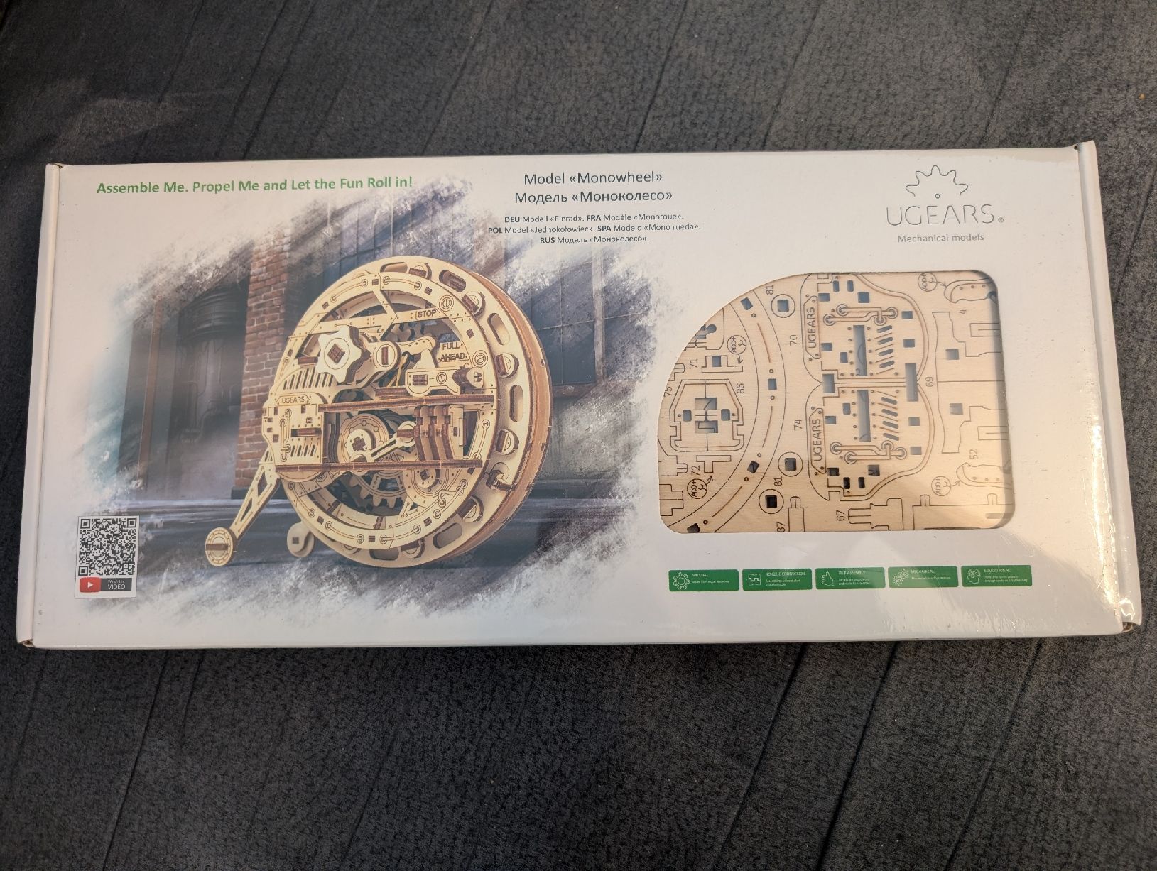 Ugears Kit di modellismo & Modellini statici: UGEARS Einrad Modell – Nuovo e nell'imballaggio originale da Dübendorf venduto da se7_qwf5