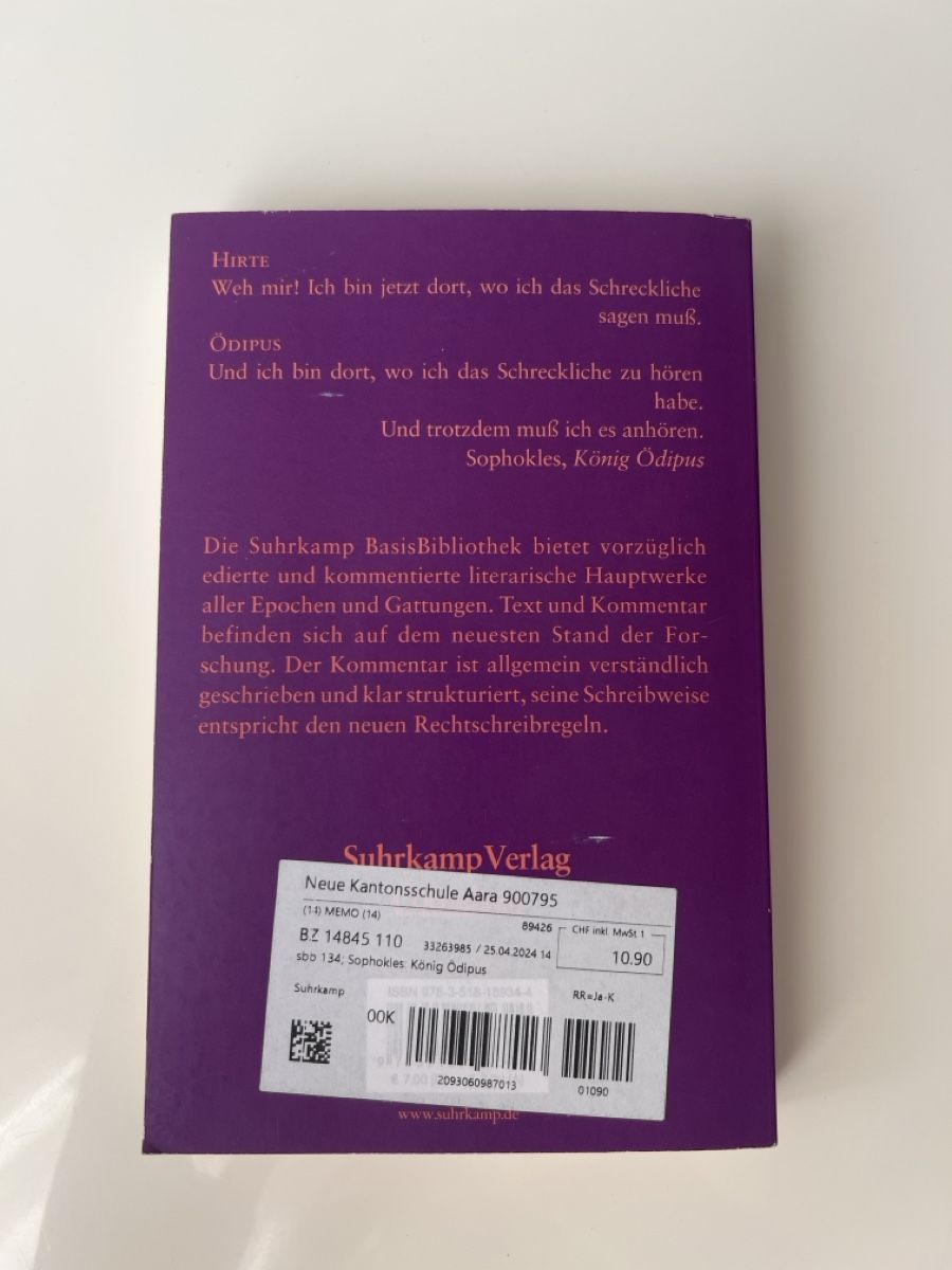 Libri: Sophokles Koenigs Oedipus – Usato da Seon venduto da lar_9mn9 1