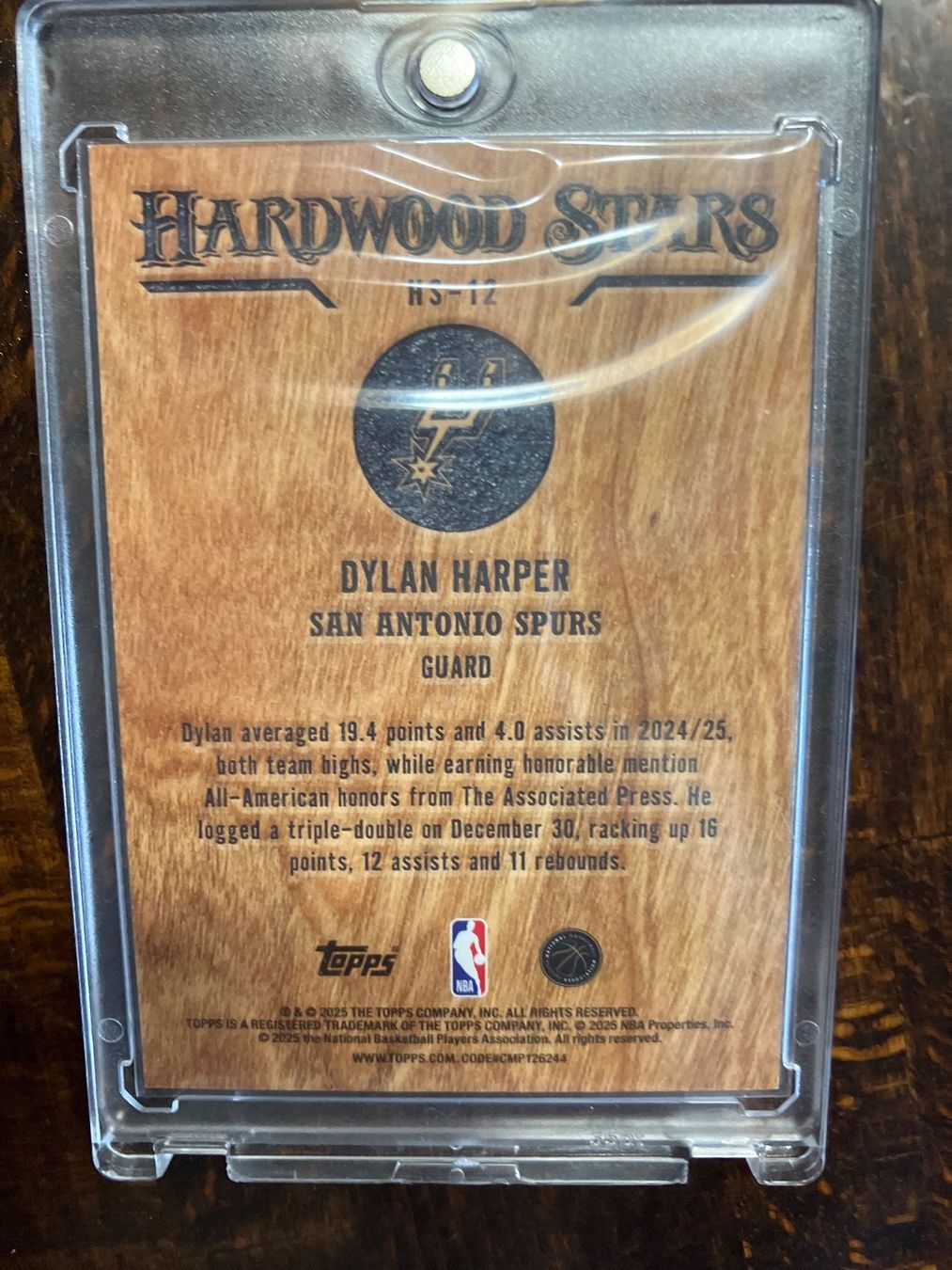 Topps Carte collezionabili: Topps Dylan Harper Hardwood Stars – Nuovo (secondo la descrizione) da Schaffhausen venduto da Zappelfry 1