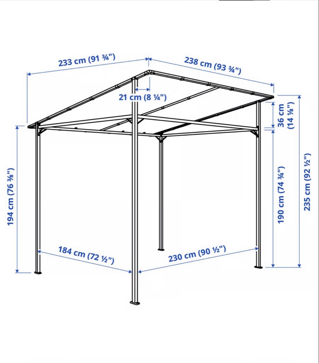 Ikea Gartenhäuser & Gewächshäuser: Gartenpavillon GUNNÖN IKEA – Neu und originalverpackt aus Windisch von RobertoBellettati 2