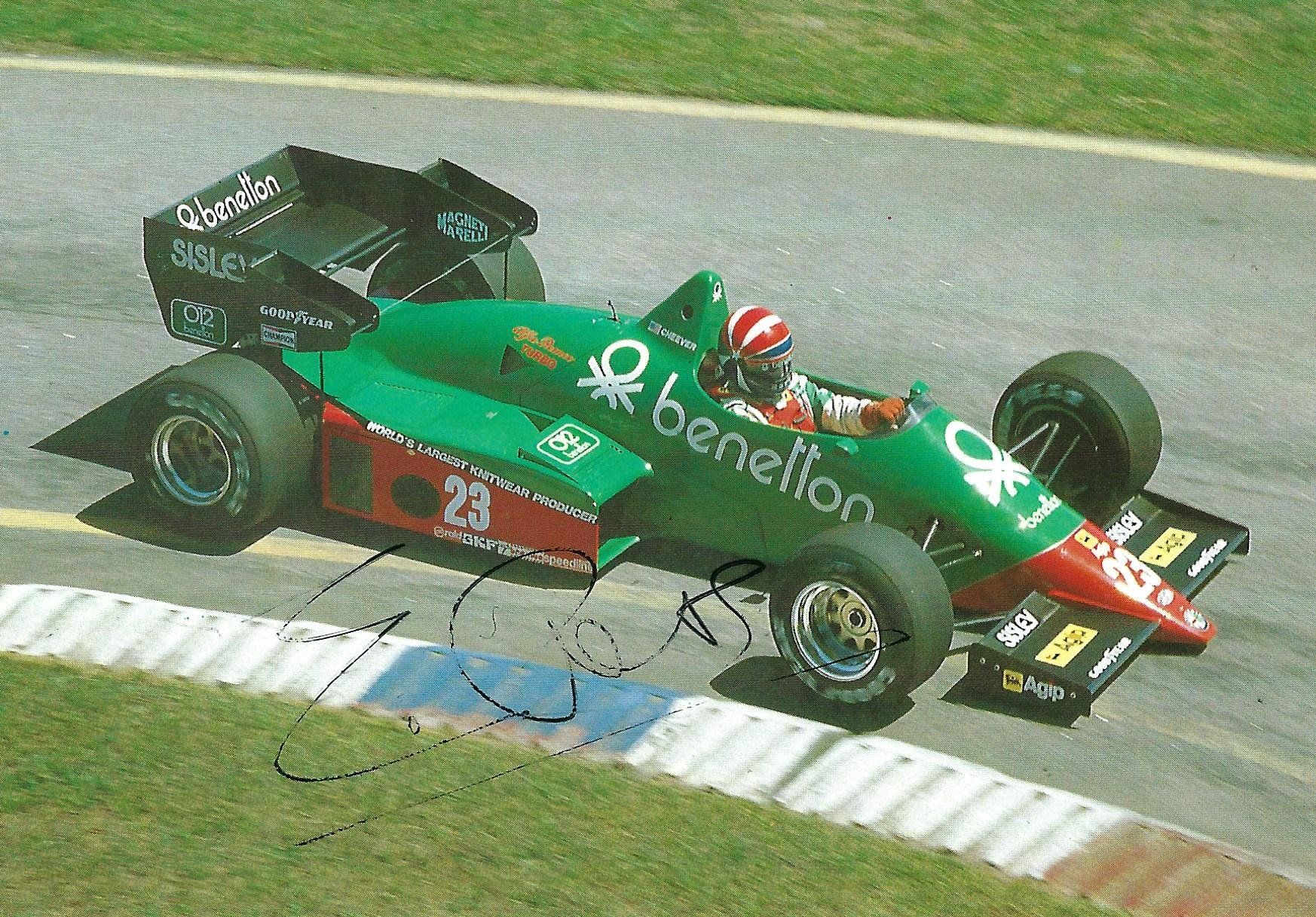 Autografi: Eddie Cheever, Formel 1 – Usato da Aarburg venduto da Hktm