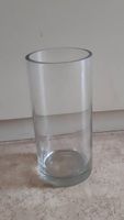Deko Vase aus Massivglas, gerade Form