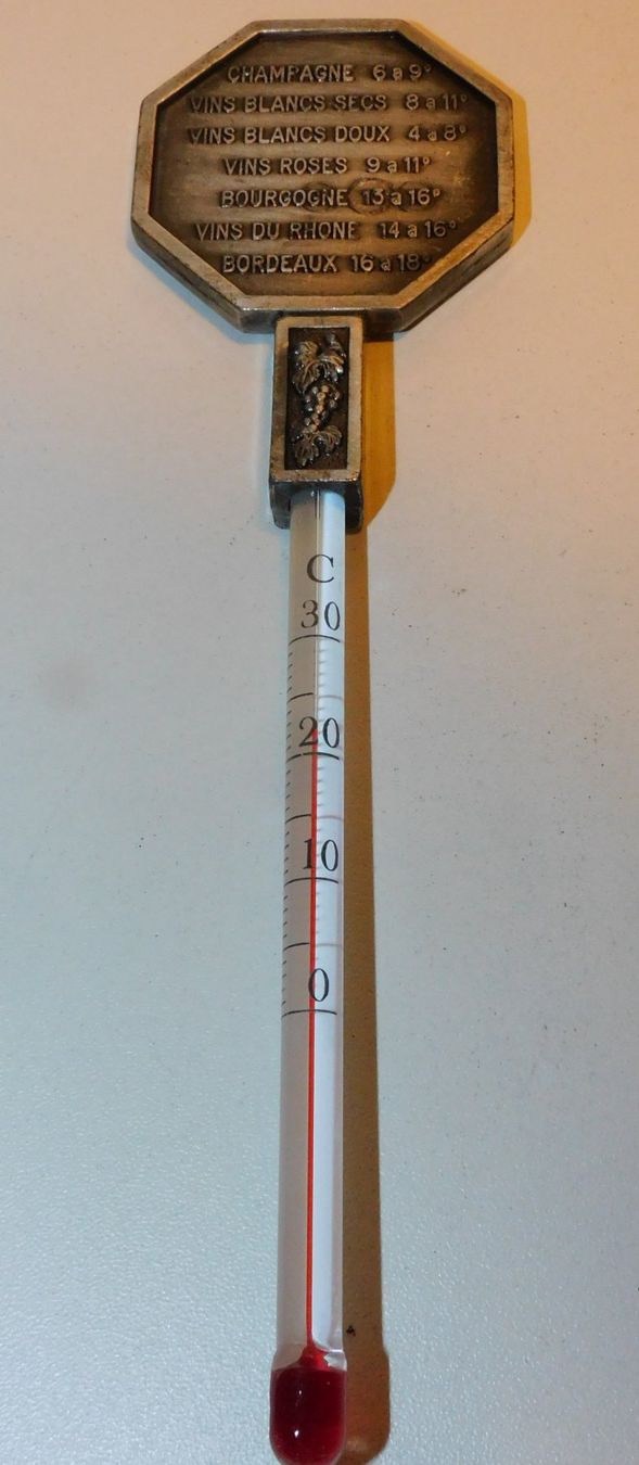 Sonstiges für Haushalt & Wohnen: Weinthermometer Zinn Thermometer mit Gradvorgaben – Gebraucht aus Sursee von 76 1