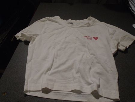 T-Shirt Grösse XS, weiss, Aufdruck: not your babe