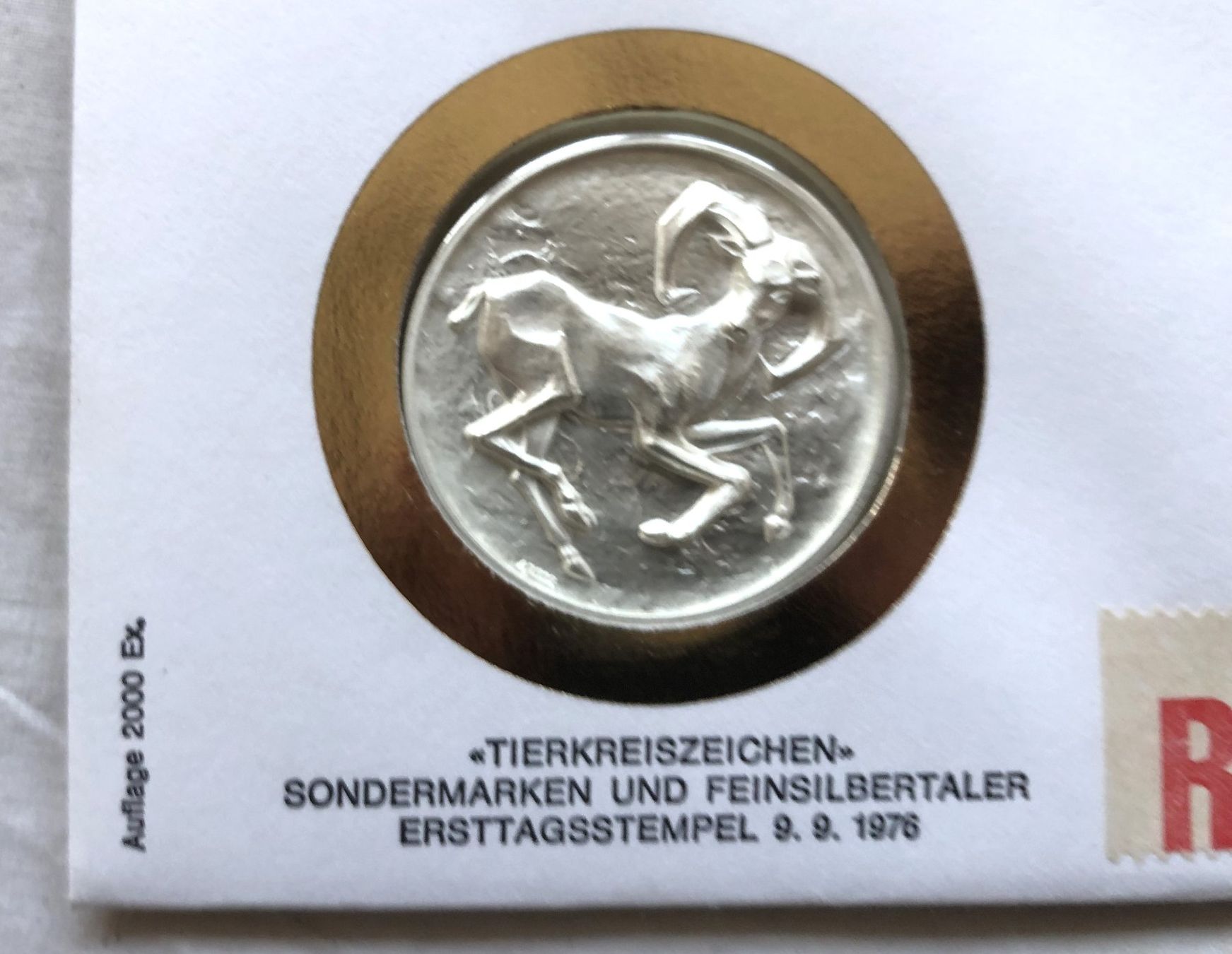 Tutti le monete: Numisbrief - "Tierkreiszeichen" - Sondermarken + Silbertaler – Usato da Schaffhausen venduto da durruti 1