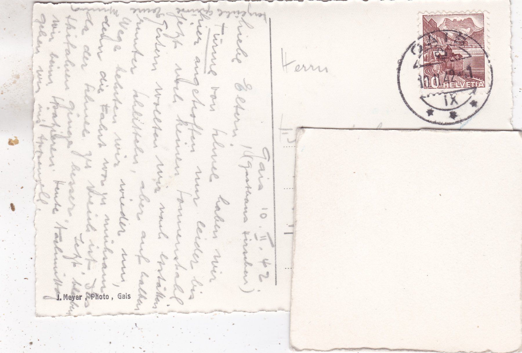 Cartoline postali: Gais m. Säntis 1942 – Usato da Herisau venduto da Lisegrat2008 1