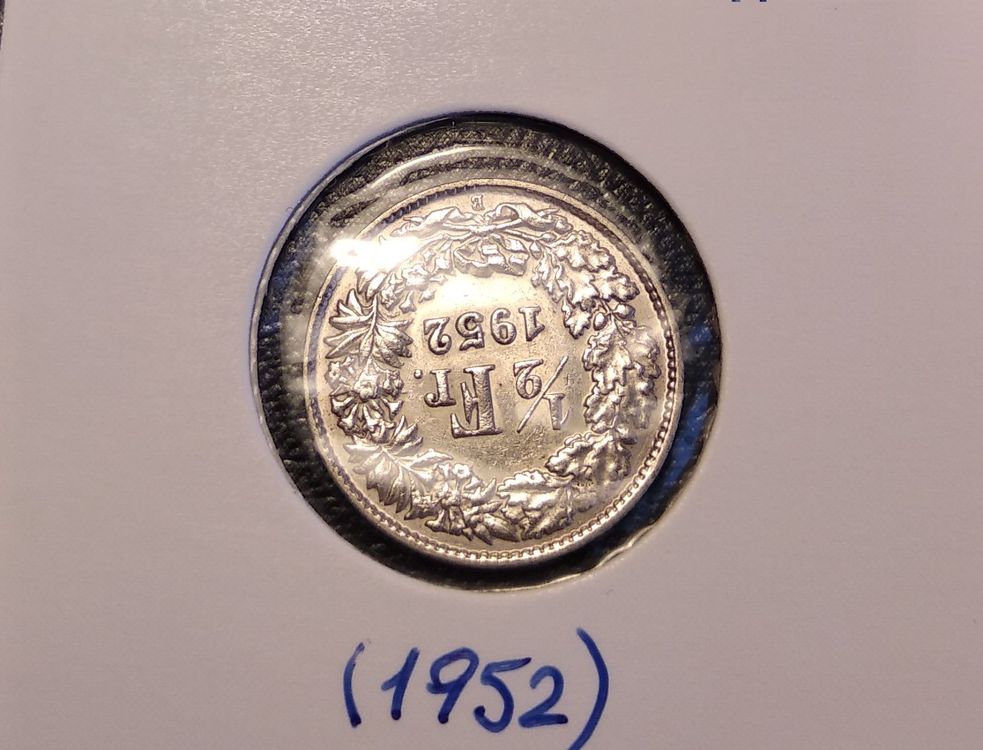 50 Rappen 1952 (Gebraucht) in Nyon für CHF 3 – mit Lieferung auf ...