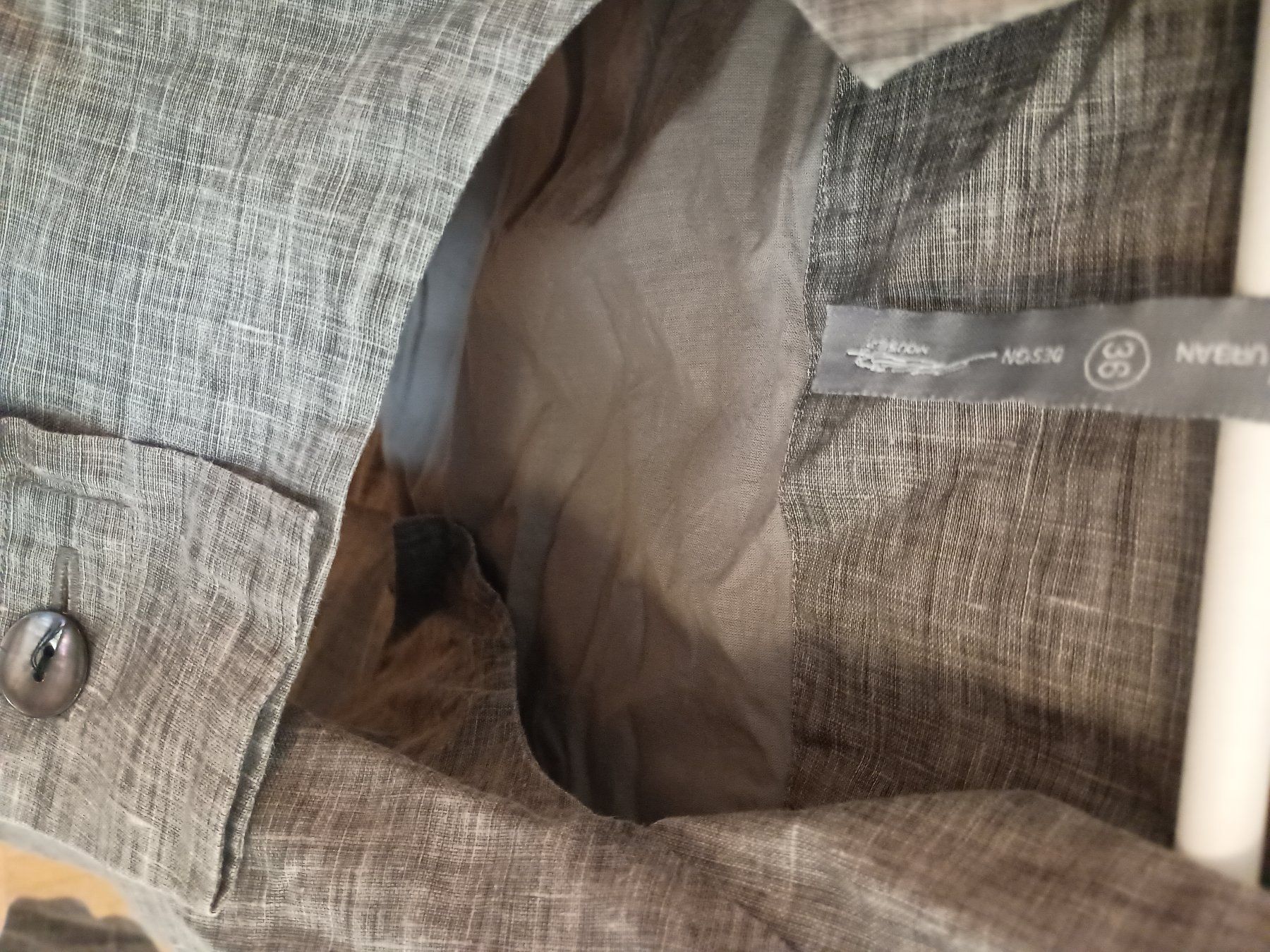 Jacken: Asymmetrische spezielle Leinenbluse/Blazer – Gebraucht aus Zürich von Melianea 5