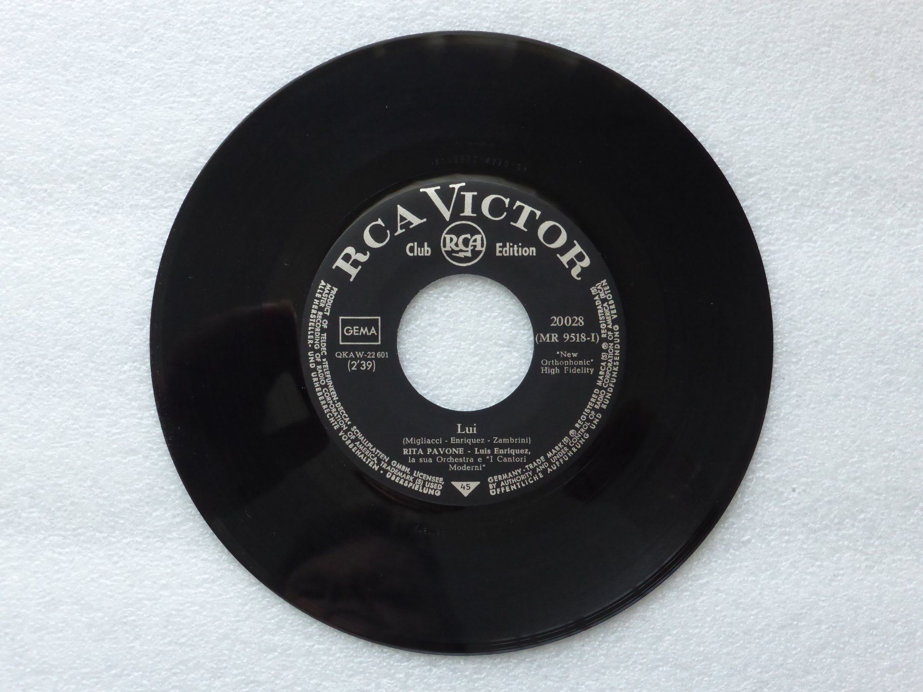 Dischi in vinile: Vinyl Single  RITA PAVONE  (Ex Libris) – Usato da Küssnacht am Rigi venduto da Mondkinder 1