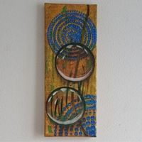 Wandbild Acryl, abstraktes Motiv