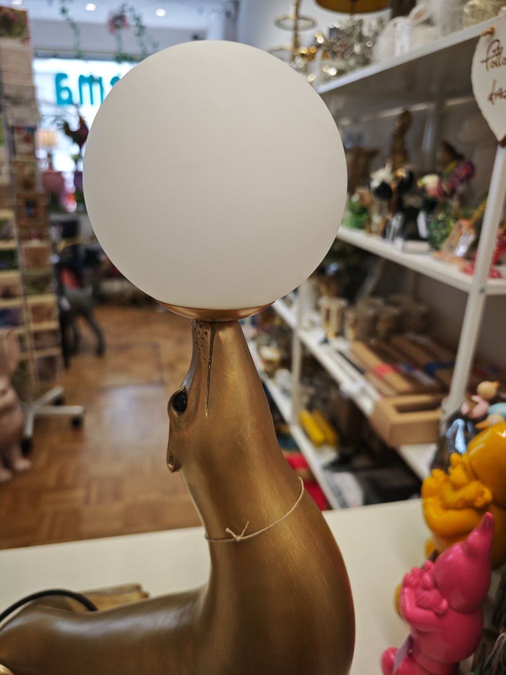 Lampade: Seehund / Robbe Lampe Gold – Nuovo e nell'imballaggio originale da Schaffhausen venduto da AtelierPudesco 3