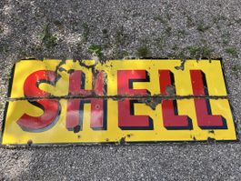 XXL Shell  Emaillschild Reklame