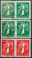 1939: Expo nationale, trois paires de rouleau/Rollenpaare O