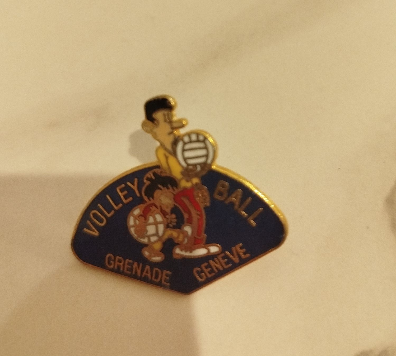 Placchette & Badge: pin's Volley-ball Grenade Genève  – Usato da Genève venduto da Octo-puces