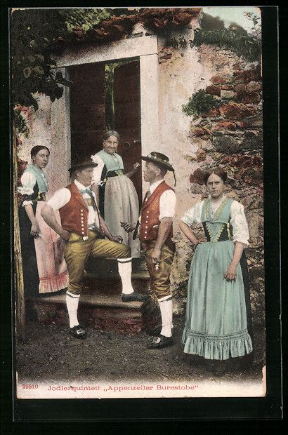 Cartoline postali: Jodlerquintett Appenzeller Burestobe in  – Usato da Berlin venduto da bartko-reher