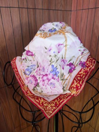 Céline Paris Vintage Tuch mit floralem Muster