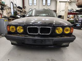 Gelbe Scheinwerfer für BMW e34