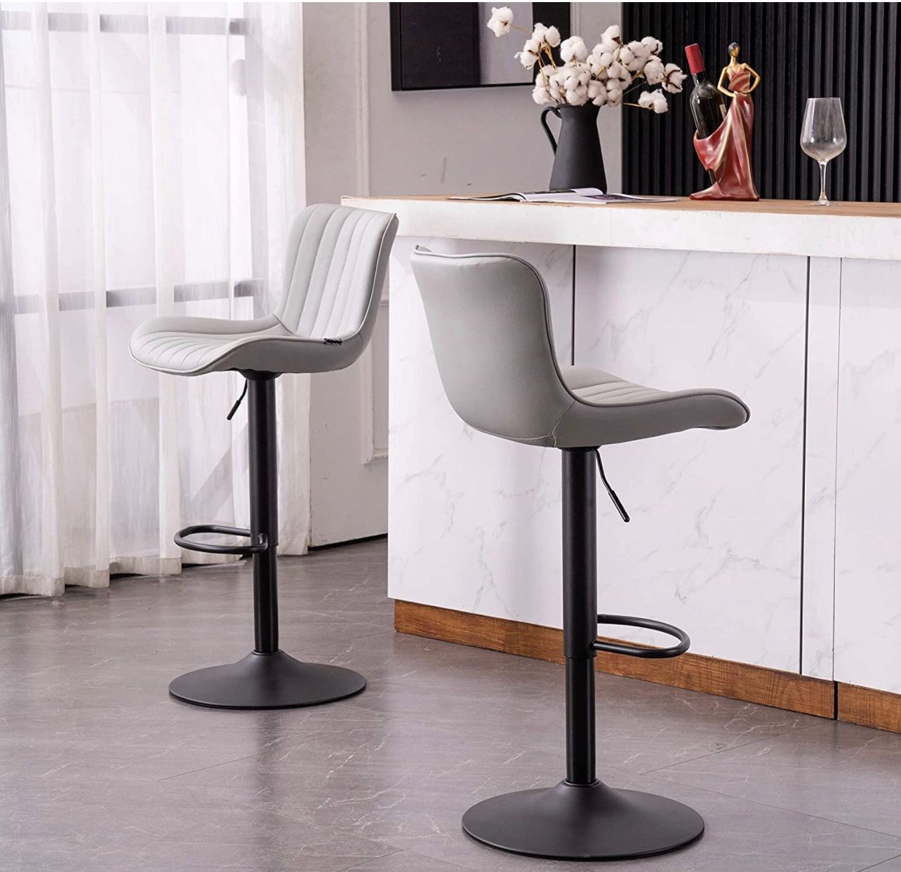 Sgabelli: + Kidol & Shellder Barhocker, PU Leder 2-er set – Nuovo e nell'imballaggio originale da Amriswil venduto da JaJa-Express 3