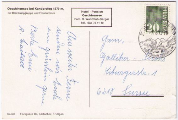 Cartes postales: Kandersteg – D'occasion à Binningen par Mountainrider 1