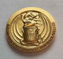 1977 Medaille Concours Culinaire Bale vergoldet 50 mm