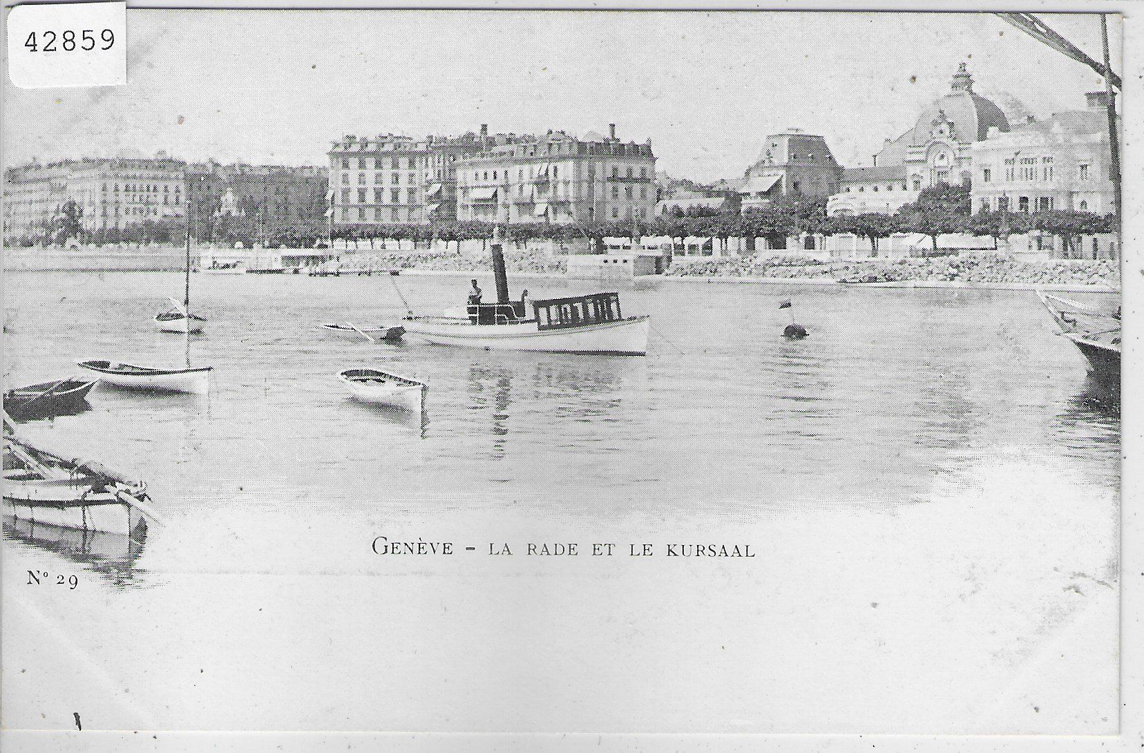 Cartoline postali: Geneve - La rade et le Kursaal – Usato da Ettingen venduto da Kartenplanet