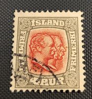 Island alte briefmarke