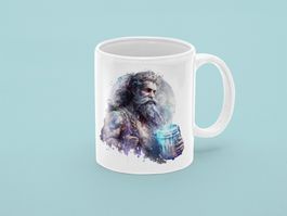 Keramik Tasse Sternzeichen Wassermann NEU