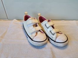 Converse Sneaker, weiss/glitzrig. Grösse 25