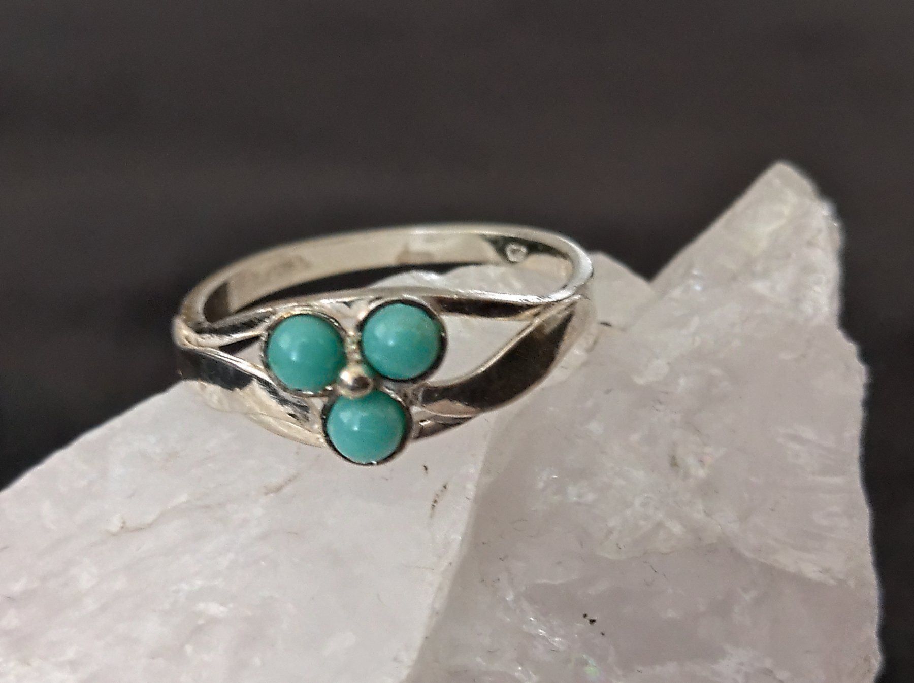Anelli: Ring Silber mit türkisen Steinen – Usato da Istighofen venduto da Ringparadies