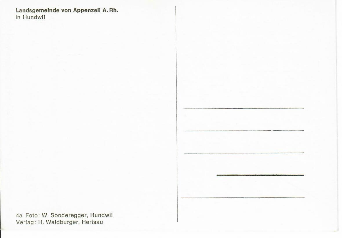 Ansichtskarten: Hundwil – Gebraucht aus Hochdorf von Ziegel-16 1