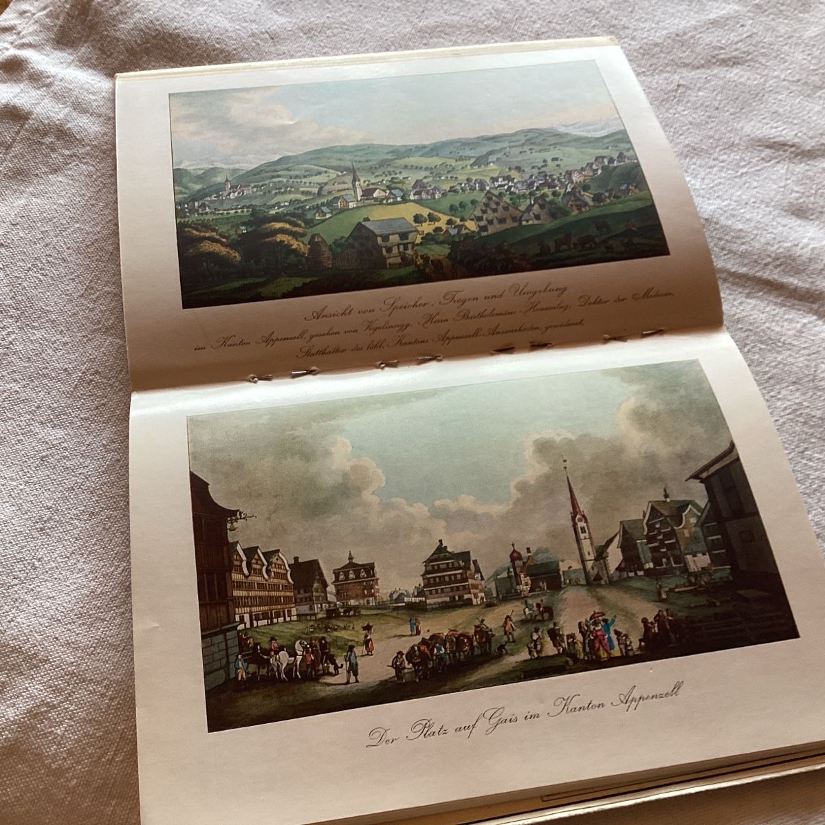 Cartoline postali: Appenzerllerland poststrasse carte panorama complet illustré – Usato da Luc (Ayent) venduto da Rebouille 3