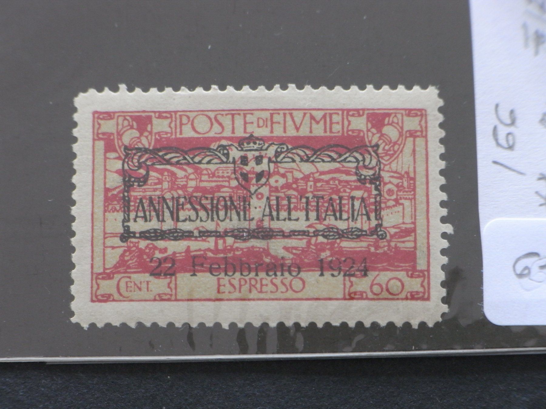 Tutti i francobolli: Fiume 1923 166 m. Falz – Usato da Ittigen venduto da shetland
