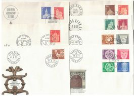 7 FDC - CH, Marken hohe Werte, ab 1966 - 1975