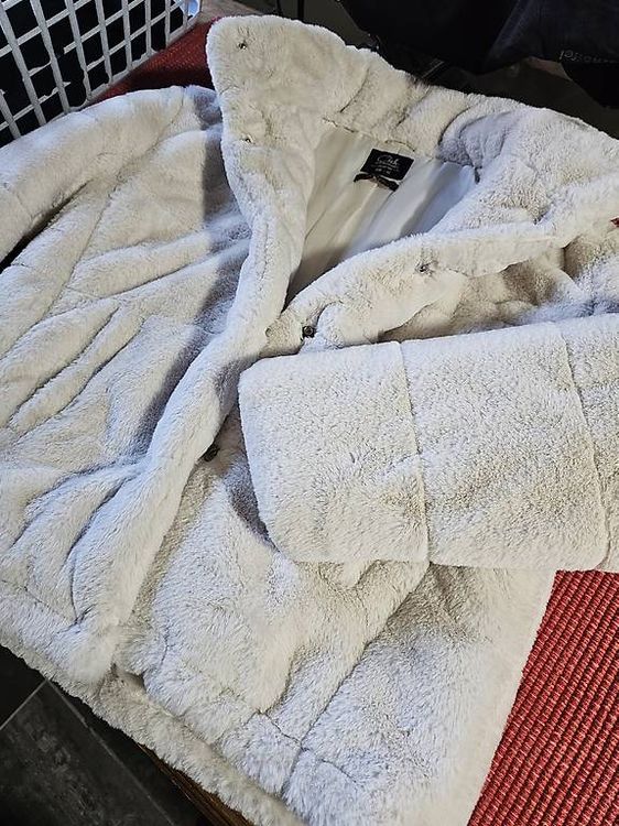 The Kooples Taglia 36 Giacca Sportiva In Lana Grigia Con Rever A Punta