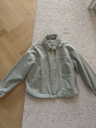 Jeansjacke hellgrün, ZARA, Größe L