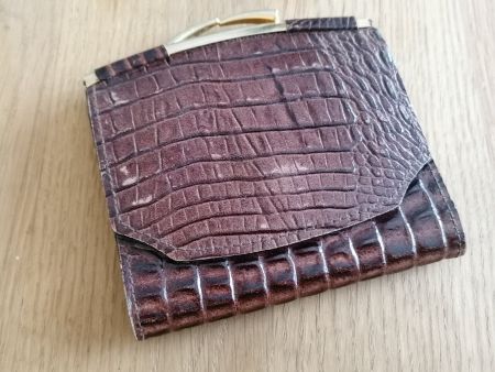 Portemonnaie Krokodilleder Vintage