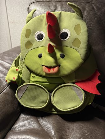 Kinderrucksack Affenzahn Dinosaurier grün guter Zustand