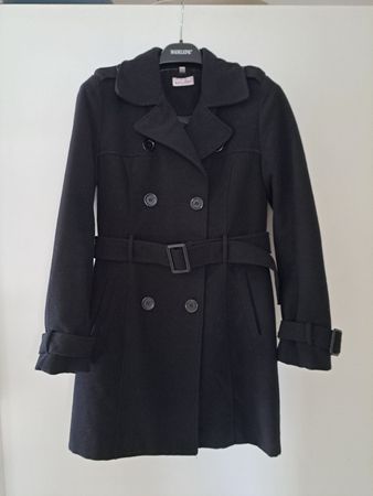 Biaggini Winter Mantel, Gr. 36, schwarz