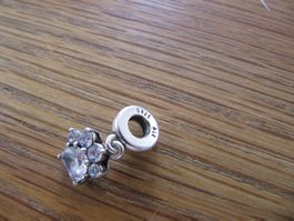 Pandora Charm Anhänger Pfote Silber Zirkonia NEU