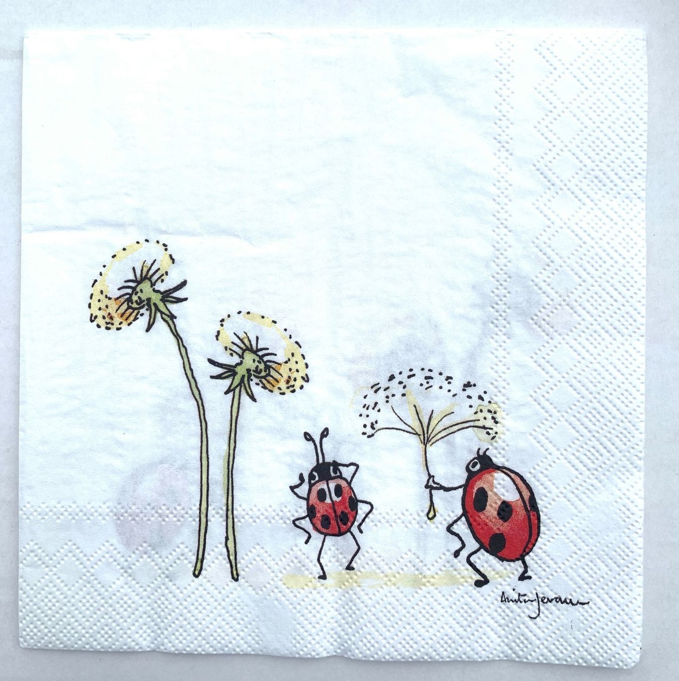 Tovaglioli: Serviette Marienkäfer Pusteblume Glück – Nuovo (secondo la descrizione) da Auenstein venduto da mar_8mxd