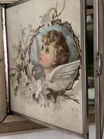 Antiker Bilderschrank mit Spiegel und Engelmotiv🖼️👼