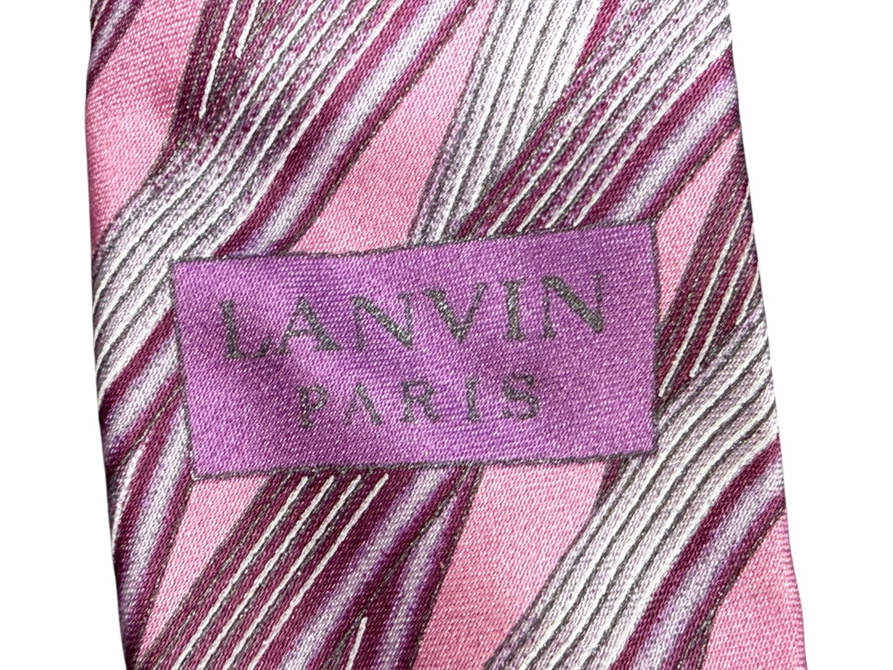 Lanvin Cravatte: Cravate LANVIN Paris en soie – Usato da Morges venduto da Auct 2