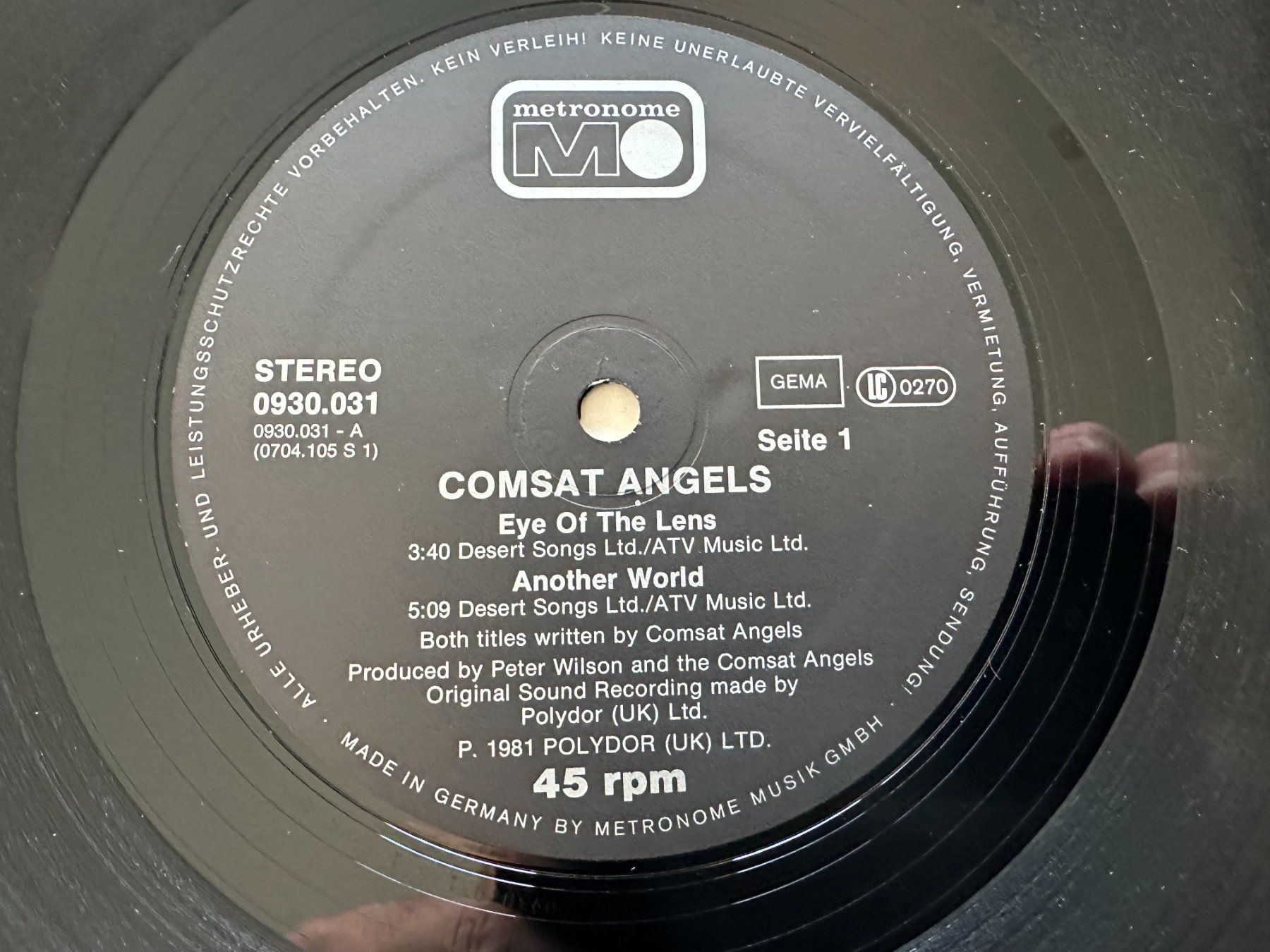 Dischi in vinile: THE COMSAT ANGELS 12 SAME – Usato da Sion venduto da jaipur1401 3