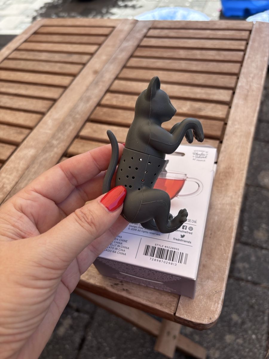 Elettrodomestici da cucina: Tee-Ei schwarze Katze Fred Friends Purr Tea – Nuovo e nell'imballaggio originale da Vielbringen Worb venduto da bfa_y725
