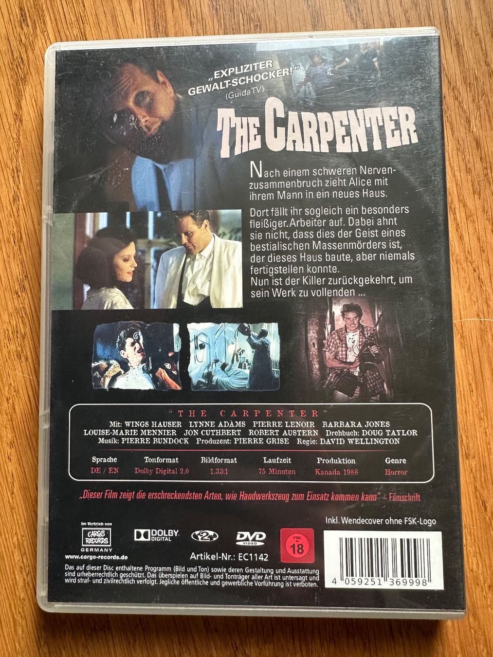 Tutti i DVDs: The Carpenter DVD – Usato da Benken ZH venduto da Audi-erich 1