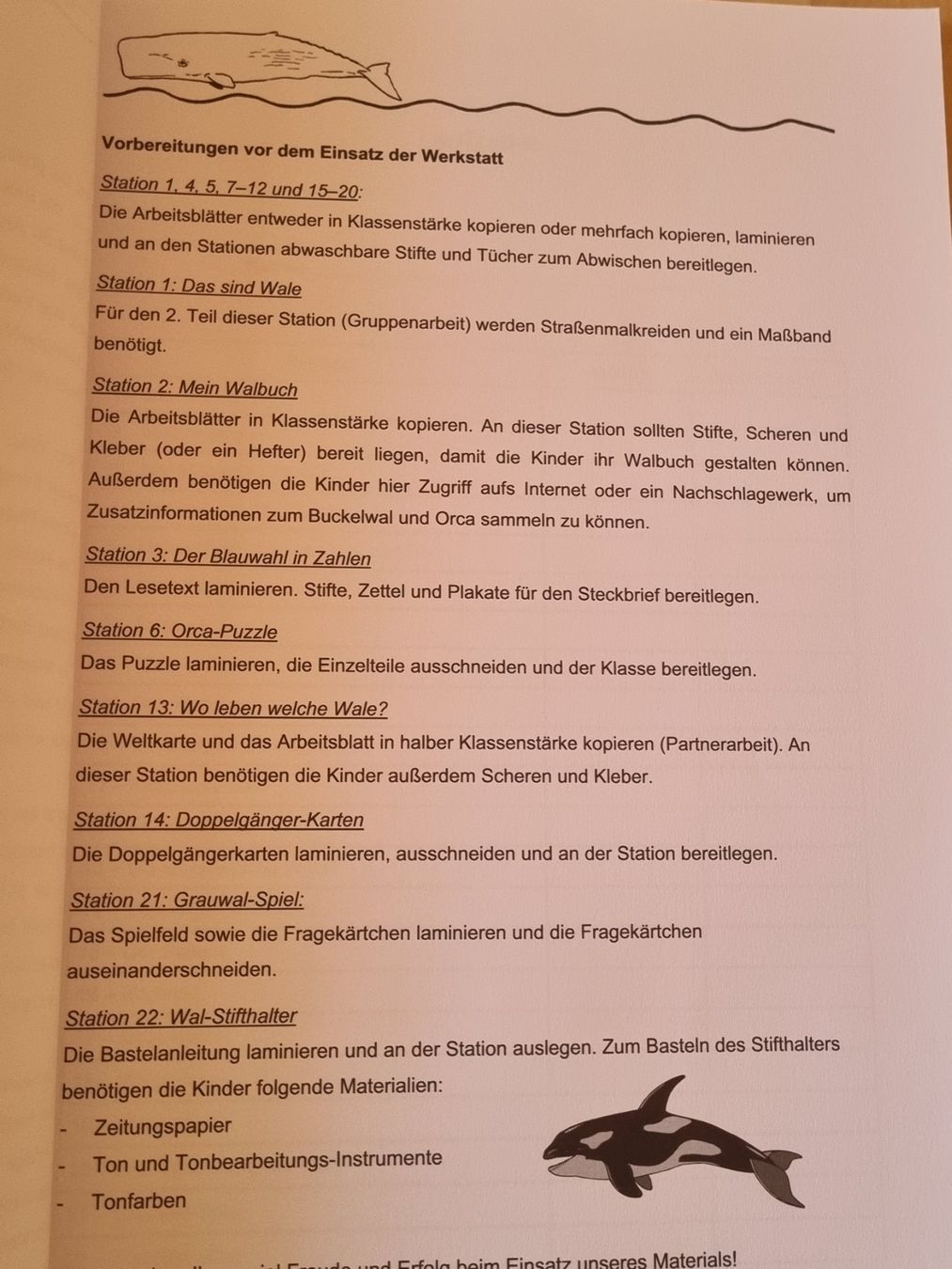 Libri: "Der Wal" Lernwerkstatt 3-4 Klasse – Usato da Weite venduto da Nur63 2