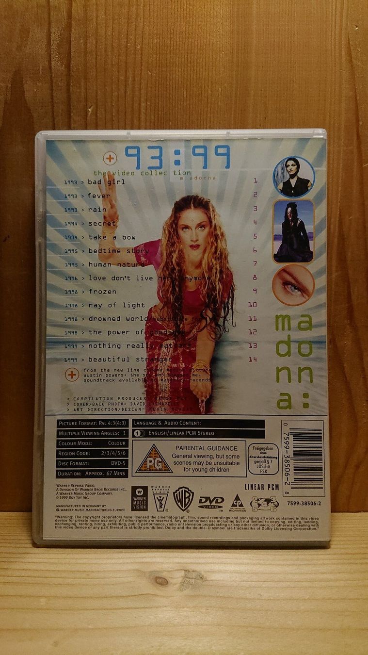 Tutti i DVDs: MADONNA The Video Collection 93 - 99 DVD – Usato da Wilderswil venduto da Exebub 1