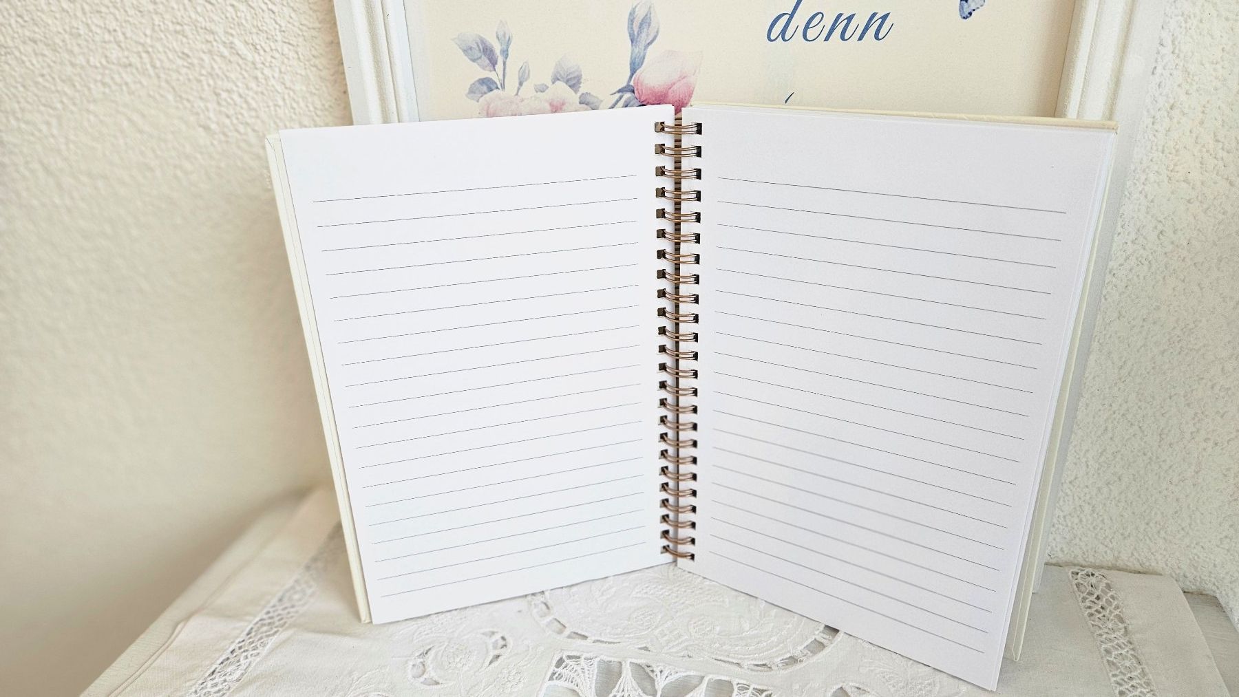 Blocchi: Notizbuch Shabby Chic Bulletjournal Ringuch Scrapbook Spitze – Nuovo e nell'imballaggio originale da Gossau ZH venduto da Goes05 3